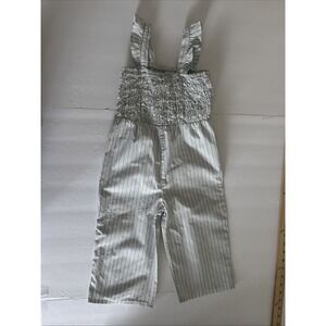 Janie & Jack 4T Smocked Romper Full Length Shirred Bodice Blue